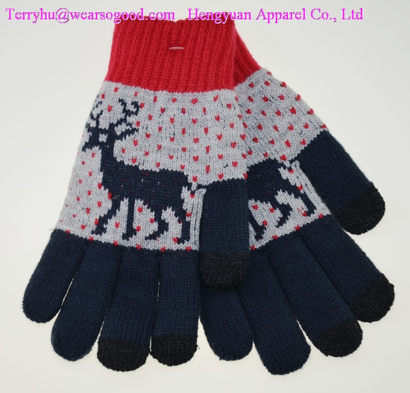 knitted gloves