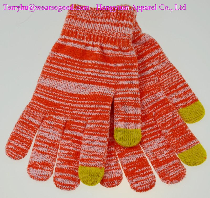 knitted gloves