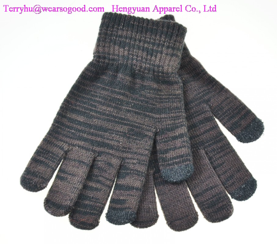knitted gloves