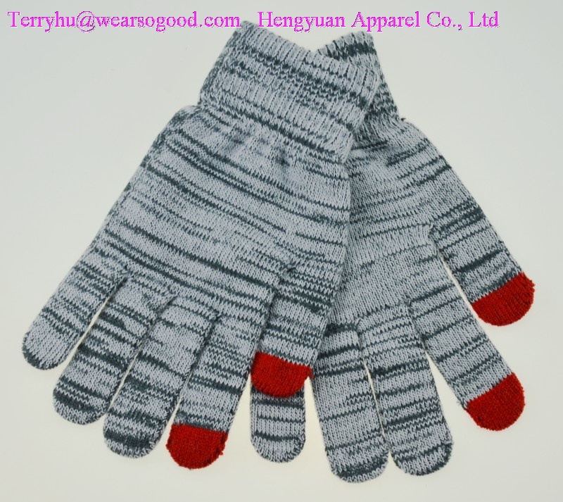 knitted gloves