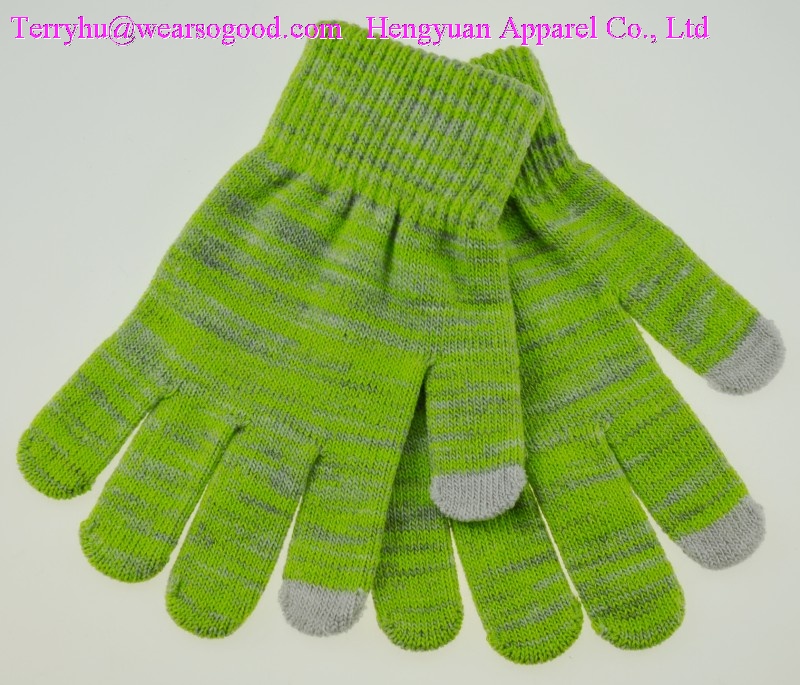 knitted gloves