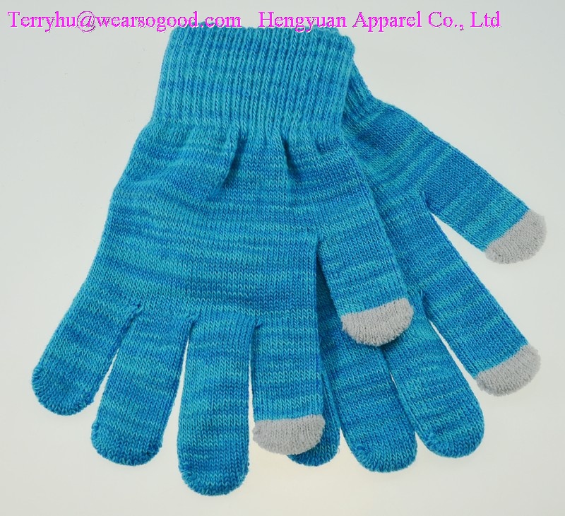 knitted gloves