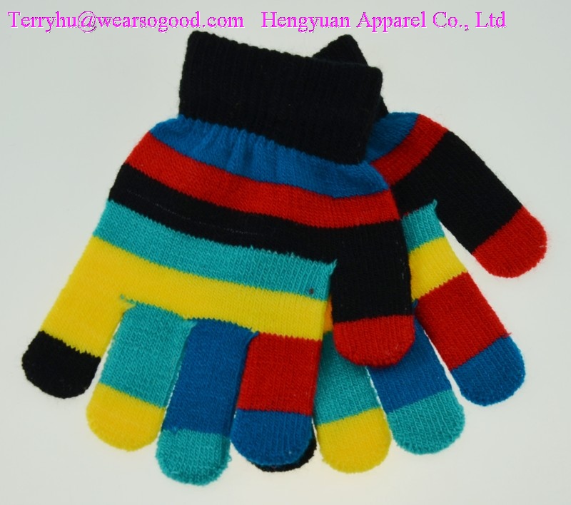 knitted gloves