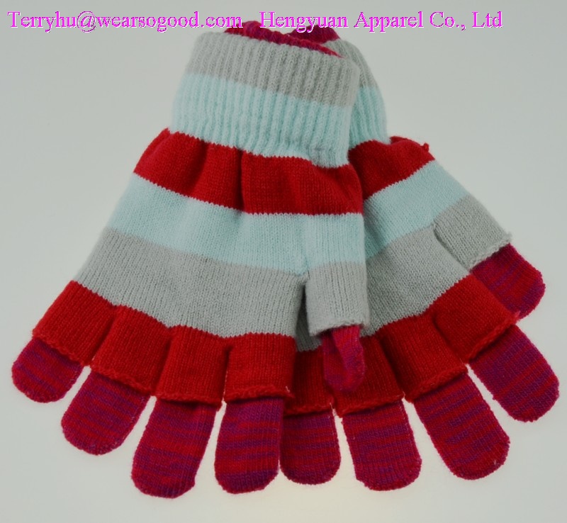 knitted gloves