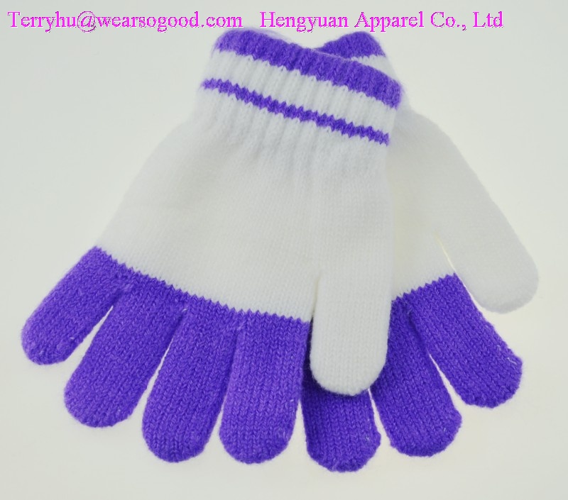 knitted gloves