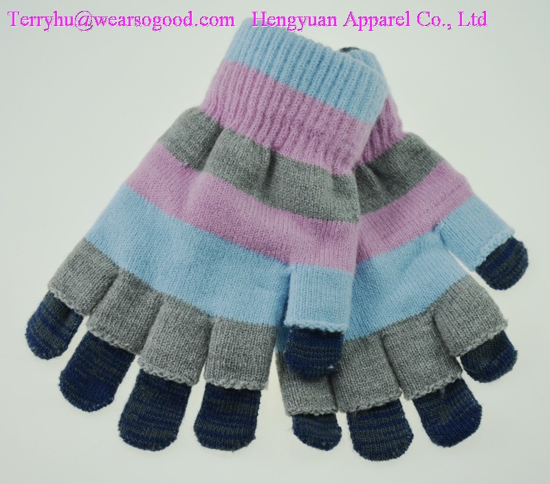knitted gloves