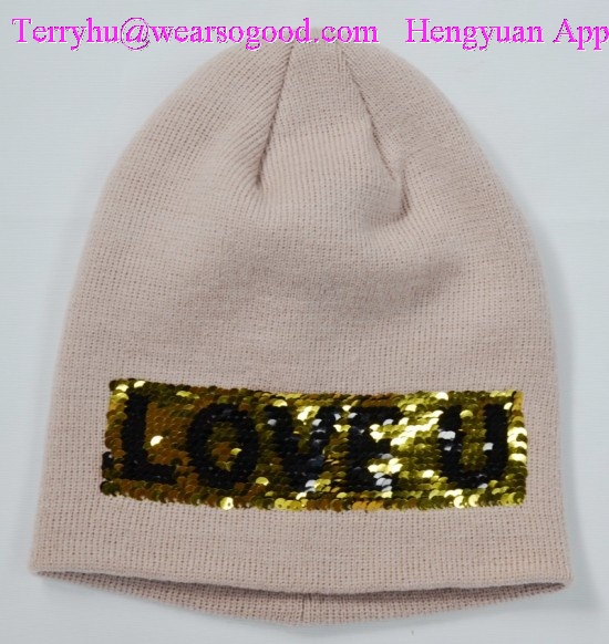 Knitted Hats With Sequins