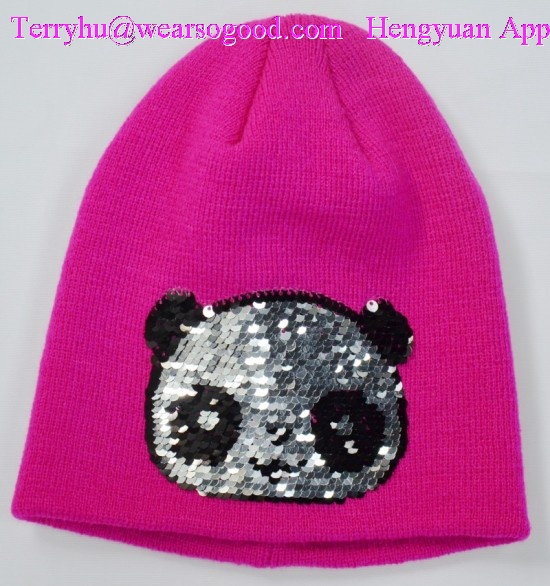Knitted Hats With Sequins