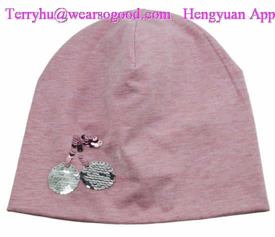 Jersey Hats With Sequins