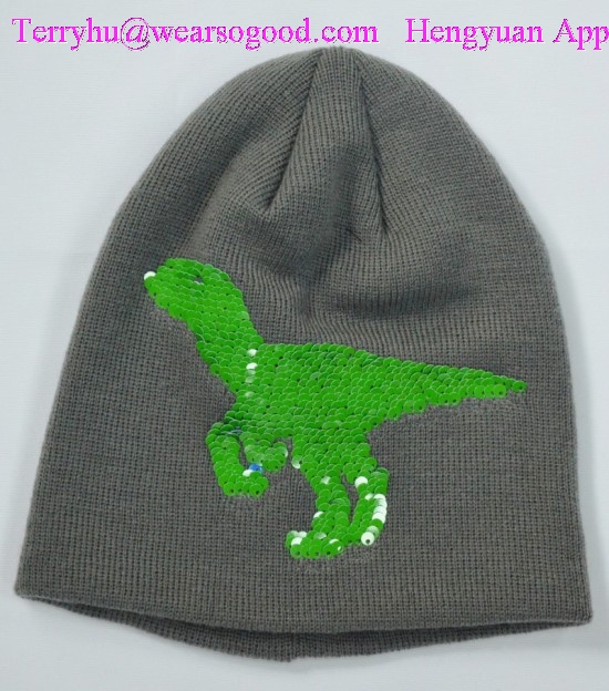 Knitted Hats With Sequins