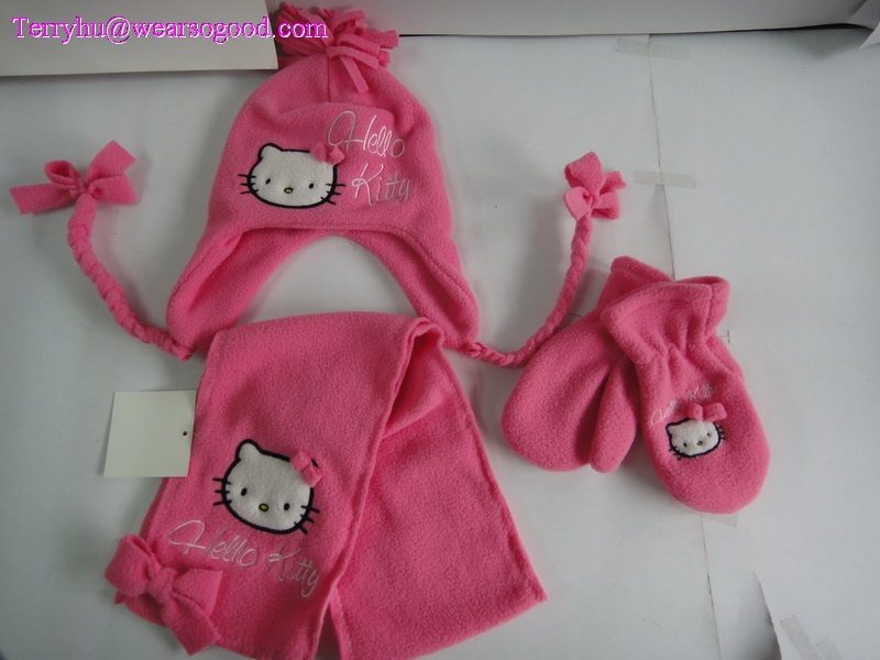 knitted hats scarf gloves