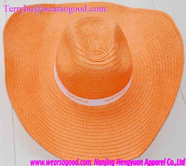 Paper Straw Cowboy Shape Hats